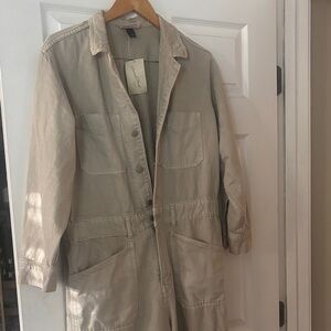 Universal Thread Cream Wide Leg Jumpsuit